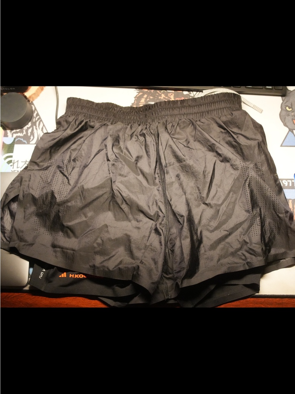 adidas Black Men's Athletic Training Shorts